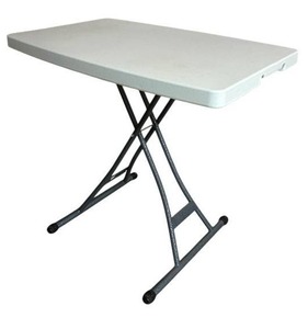 lot 225C image: LL - 19 x 30 Inch Folding Table with Metal Frame