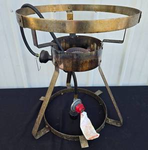 lot 40 image: Heavy-Duty Outdoor Propane Gas Burner Stand