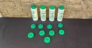 lot 85 image: Plastic Water Bottles with Extra Green Lids