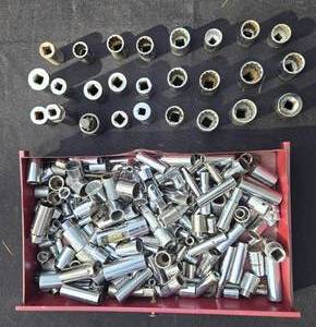 lot 93 image: Large Lot of Mixed Drive Sockets and Extensions