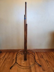 lot 118 image: Decorative Metal Stand with Three Tiered Holders