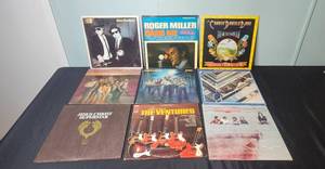 lot 154 image: Classic Rock and Country Vinyl Record Album Collection