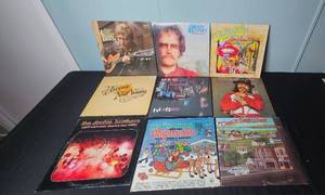 lot 157 image: Collection of Vintage Vinyl Records Classic Rock and Pop