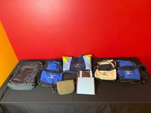 lot 212 image: Assorted Backpack and Tote Bag Lot with Small Purse