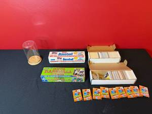 lot 222 image: 1987 and 1991 Topps Baseball Card Sets with Unopened Wax Packs