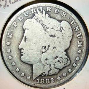 lot 18 image: 1882 CC Morgan Silver Dollar, Original Surfaces