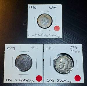 lot 73 image: Higher Grade Great Britain Coins, Original Surfaces, Pre WW2 & older, one silver