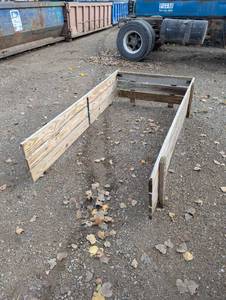 lot 53 image: 4 x 8 Trailer Side and Front Rails - Wood - Great Shape