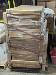 lot 111 image: Large Pallet New Canvas art - target
