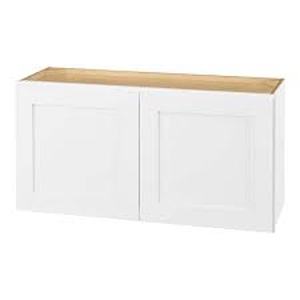 lot 31 image: Avondale 36 in. W x 12 in. D x 18 in. H Ready to Assemble Plywood Shaker Wall Bridge Kitchen Cabinet in Alpine White
