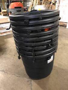 lot 3 image: 9 Pack of HDX 21 Gal. Utility Tub Storage Tote with Rope Handles Customer Returns See Pictures