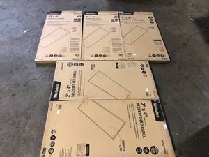 lot 14 image: Lot of Metalux 2 ft. x 4 ft. 4500 Lumens Integrated LED Flat Panel Light 4000K   Customer Returns See Pictures