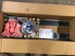 lot 48 image: Commercial Electric High Velocity 10 ft. IndoorOutdoor Matte Black Ceiling Fan with Wall Control Included Customer Returns See Pictures