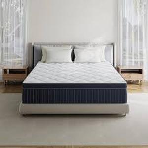 lot 28 image: Babo Care Full Size Plush Hybrid Gel Memory Foam 12 in. Innerspring Euro Top Support and Breathable Mattress Customer Returns See Pictures