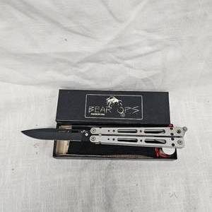 lot 20 image: Bear Ops Butterfly Knife, Like New