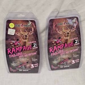 lot 25 image: Broadheads, Rampage 2, 2-3 packs