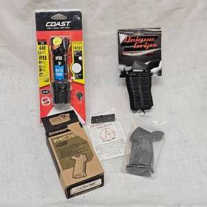 lot 36 image: Magpul AR15 Grips and Coast Flashlight, Demo, like new