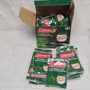 lot 76 image: Coleman String Tie Mantles, Like New in Box
