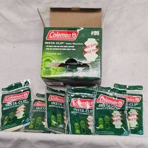 lot 82 image: Case of #95 Coleman Insta Clip Tube Mantles, Like New