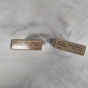 lot 104 image: S & B 300 AAC Blackout Ammo, As New