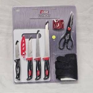 lot 121 image: P-Line As New, Fish Filleting Kit w4 Knives