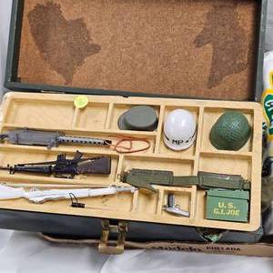 lot 146 image: Original GI Joe Clothes Locker with Accessories and Olivia Shirt