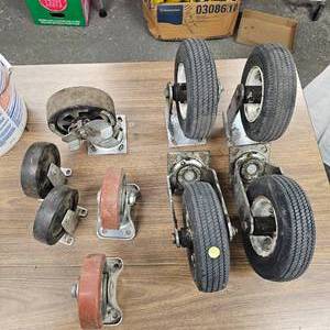 lot 150 image: 8(2 Sets) Tool Cart Wheels