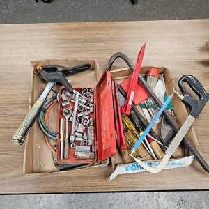 lot 189 image: Socket Set, Crowbar, Misc Tools
