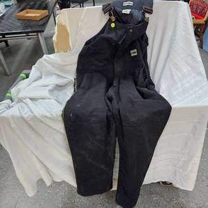 lot 202 image: Sandy River Winter Zip Up Bibs, Size LShort