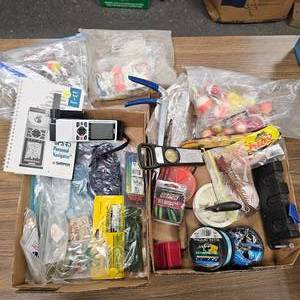 lot 179 image: Lot of Fishing Lures, Plastics, Garmin GPS Navigater