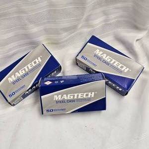 lot 155 image: 3 Boxes Magtech 9mm Pistol Ammo