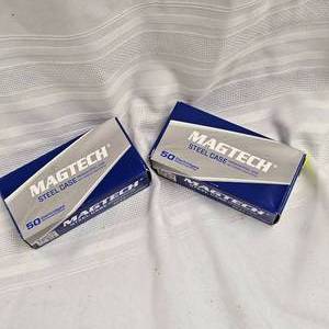 lot 156 image: 2 Boxes Magtech 9mm Pistol Ammo