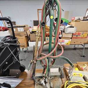 lot 251 image: Complete Airco Torch Set up with Regulators and Cart