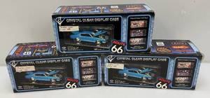 lot 207 image: Three Acrylic Display Cases (NIB)