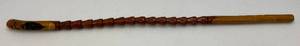 lot 225 image: Jamaica Themed Handcarved Walking Stick 37