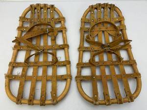 lot 226 image: Vintage Swiss Made Snowshoes 10 12 x 18 12