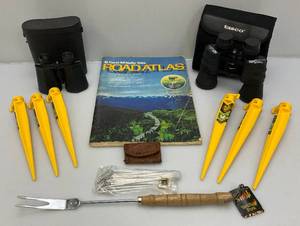 lot 227 image: Misc. Camping Items Including Tasco 10X 50mm Zip Zoom Binoculars (New) And More