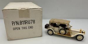 lot 47 image: Vintage Franklin Mint Collectible Die Cast Miniature 1911 Rolls Royce Tourer (In Original Box)