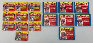 lot 65 image: 1980s Wax Packs Football Stickers