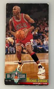 lot 68 image: MICHAEL JORDAN 1993-94 Jam Session Tall Basketball Card Chicago Bull (In Protective Sleeves)