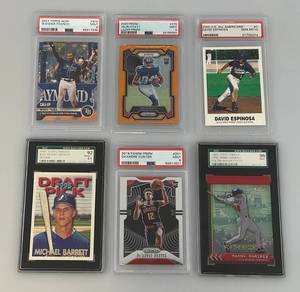 lot 77 image: Misc. PSASGC Graded Sports Cards Including Manny Ramirez And More