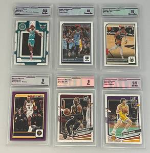lot 85 image: Misc. Graded Basketball Cards Including Brandon Miller And More