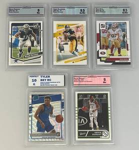 lot 86 image: Misc. Graded Sports Cards Including Terry Bradshaw And More