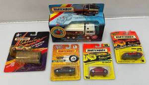 lot 100 image: Misc. Vintage Miniature Die Cast Matchbox Cars (New Old Stock)
