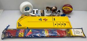 lot 102 image: Misc. Vintage Toys Including Decks, 1990s Rebound (Missing One Piece) And More