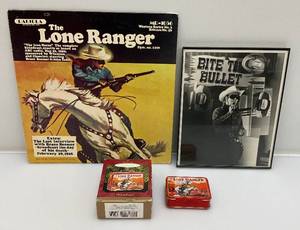 lot 107 image: Misc. Vintage LONE RANGER Collectibles Including 1975 Album And More