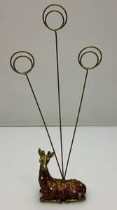 lot 110 image: Vintage Heavy Cloisonne Giraffe Letter Holder With Crystals 2 12 x 2 34 x 1 34