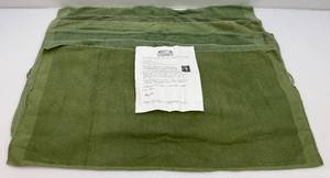 lot 119 image: Vintage German Green Military Towels 9 Pieces (New)