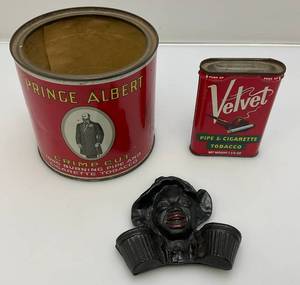 lot 139 image: Unique Cast Iron Hanging Match Holder And more