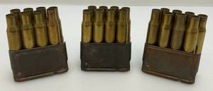 lot 164 image: Vintage M1 Garand 30-06 Blank Ammo And Clips